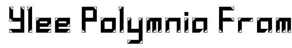 Ylee Polymnia Framed font preview